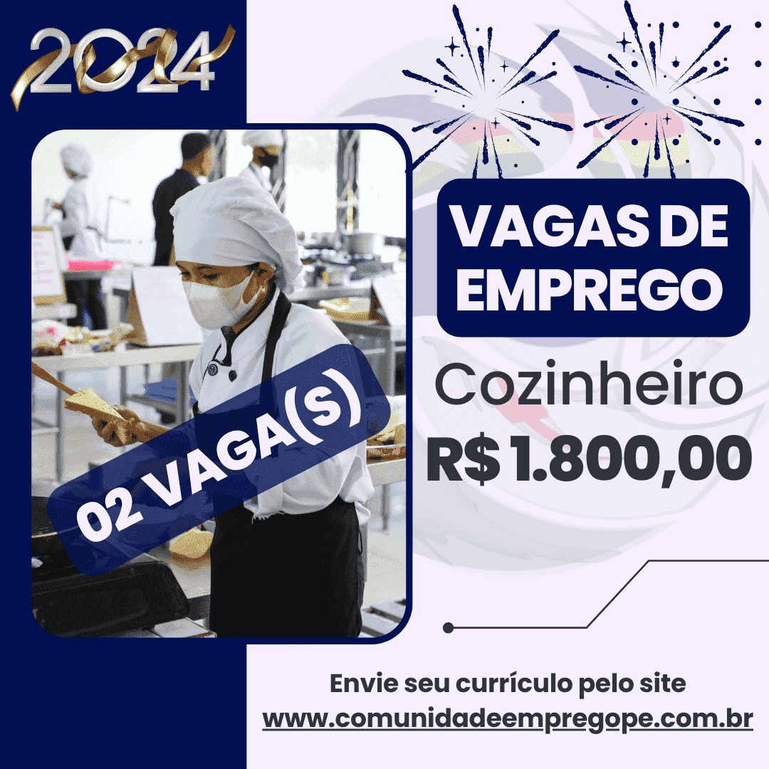 Cozinheiro Vagas Sal Rio De R Para Empresa Do Segmento