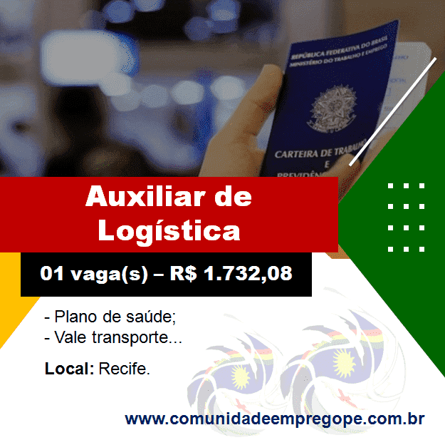 Auxiliar de Logística com salário de R$ 1.732,08 para empresa de segmento na área de transporte rodoviário de carga