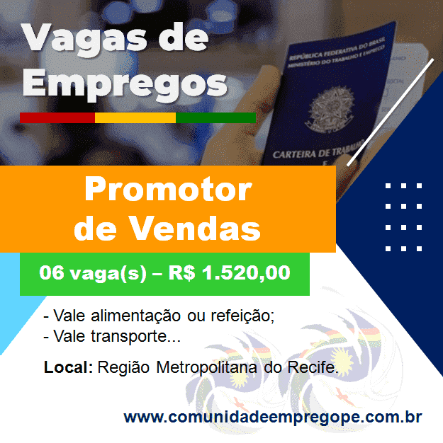 Promotor de Vendas Consórcio, 06 vagas com salário de R$ 1.520,00 para empresa do segmento automotivo