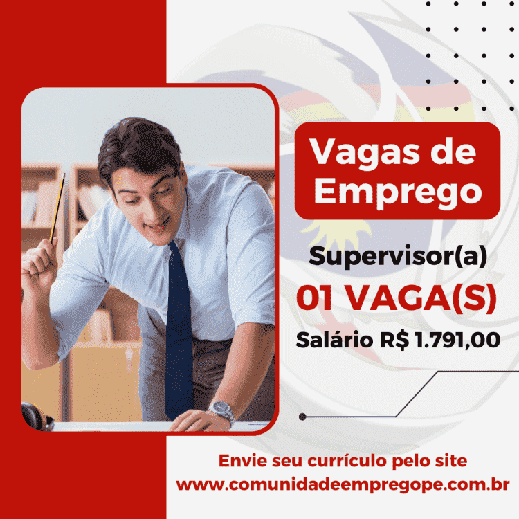 Supervisor(a) para Loja de Cosméticos com salário de R$ 1.791,00 para segmento de comércio varejista