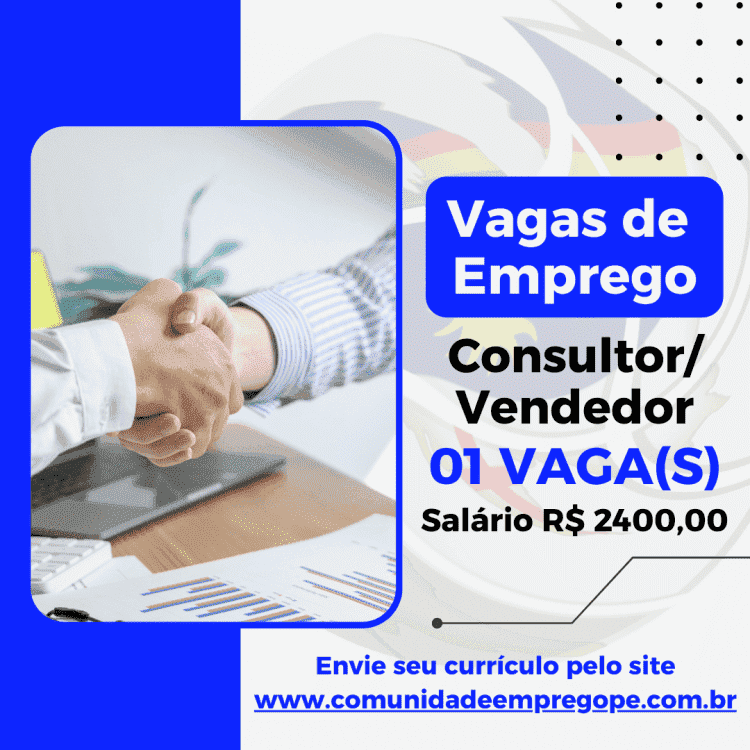 Consultor/ Vendedor com salário de R$ 2400,00 para segmento de indústria metalúrgica