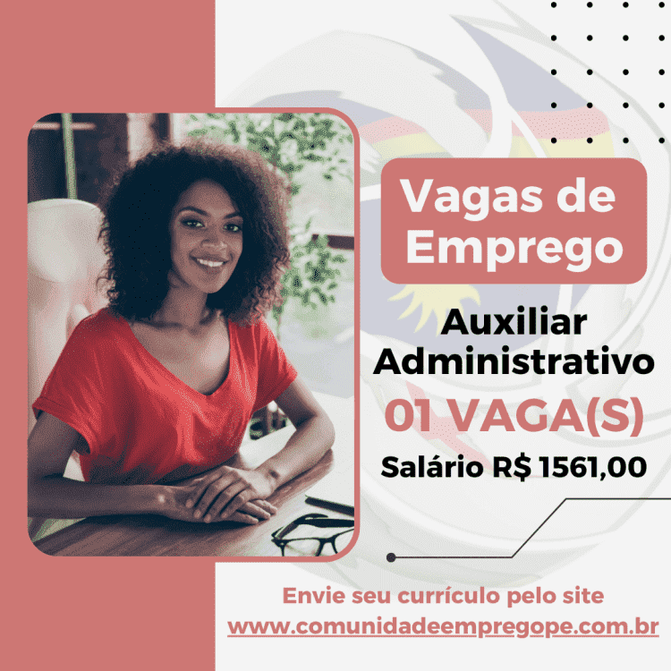 Auxiliar Administrativo com salário de R$ 1561,00 para empresa do segmento de comércio de pneus