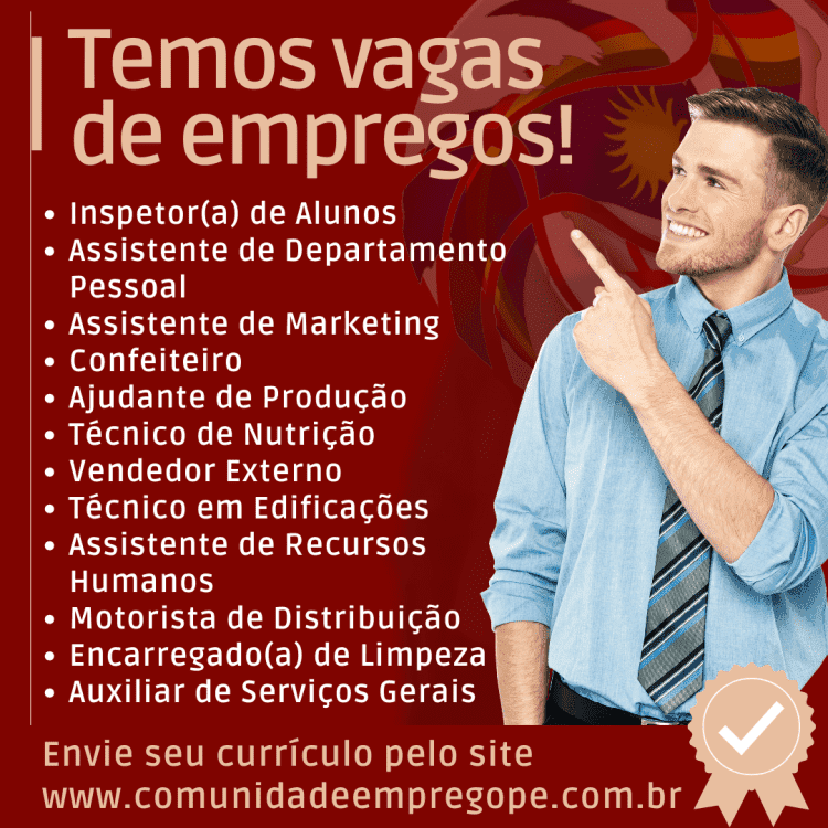 Oportunidades de Emprego em Pernambuco no Comunidade de Emprego em 03/10/2023