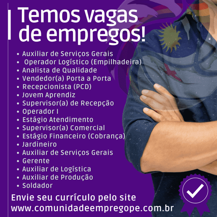 Oportunidades de Emprego em Pernambuco no Comunidade de Emprego em 25/10/2023