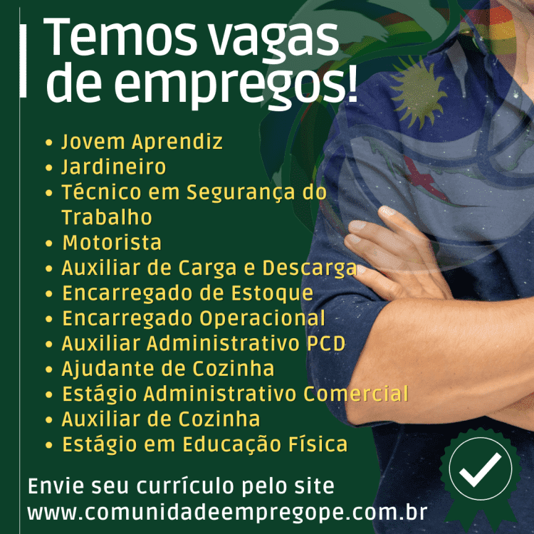 Oportunidades de Emprego em Pernambuco no Comunidade de Emprego em 26/10/2023