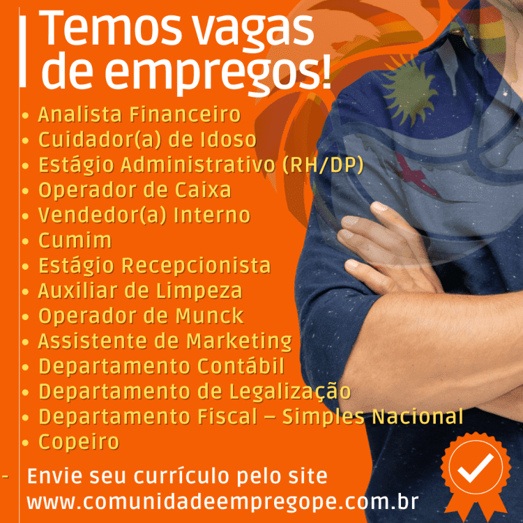 Oportunidades de Emprego em Pernambuco no Comunidade de Emprego em 03/11/2023
