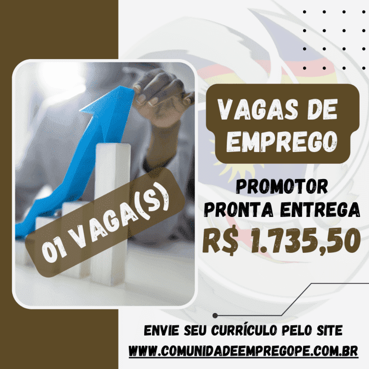 Promotor Pronta Entrega com salário de 1735,50 e foco em vendas para indústria alimentícia