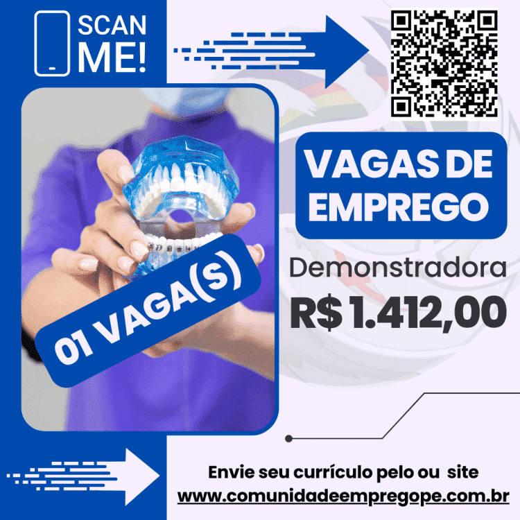 Demonstradora com salário de R$ 1412,00 para segmento de terceirização