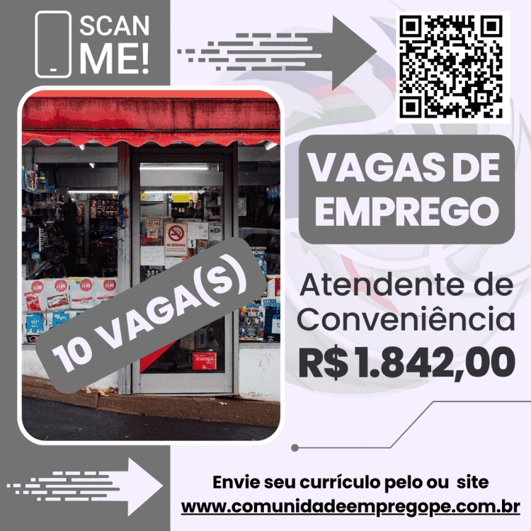 Atendente de Conveniência, 10 vagas com salário de R$ 1842,00 para atuar em postos de gasolina